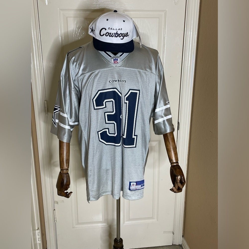 Roy Williams Dallas Cowboys Reebok Jersey Silver large - Picture 5 of 12